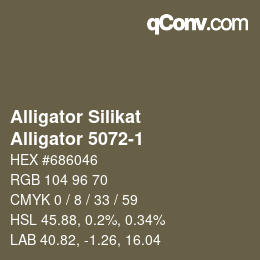 Farbcode: Alligator Silikat - Alligator 5072-1 | qconv.com