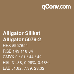 Farbcode: Alligator Silikat - Alligator 5079-2 | qconv.com