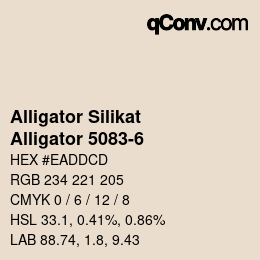 カラーコード: Alligator Silikat - Alligator 5083-6 | qconv.com