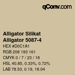 Código de color: Alligator Silikat - Alligator 5087-4 | qconv.com