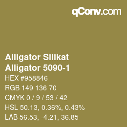 Código de color: Alligator Silikat - Alligator 5090-1 | qconv.com