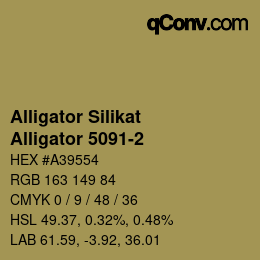 カラーコード: Alligator Silikat - Alligator 5091-2 | qconv.com