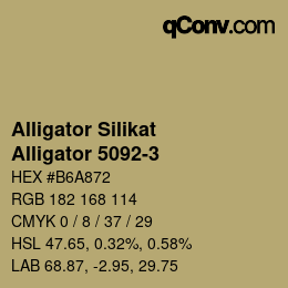 Farbcode: Alligator Silikat - Alligator 5092-3 | qconv.com