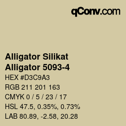 Farbcode: Alligator Silikat - Alligator 5093-4 | qconv.com