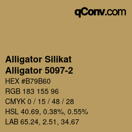 Farbcode: Alligator Silikat - Alligator 5097-2 | qconv.com