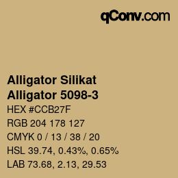 Farbcode: Alligator Silikat - Alligator 5098-3 | qconv.com