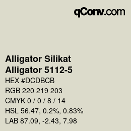 カラーコード: Alligator Silikat - Alligator 5112-5 | qconv.com