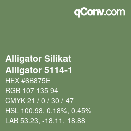 カラーコード: Alligator Silikat - Alligator 5114-1 | qconv.com