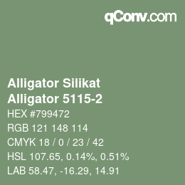 カラーコード: Alligator Silikat - Alligator 5115-2 | qconv.com