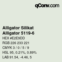 Farbcode: Alligator Silikat - Alligator 5119-6 | qconv.com