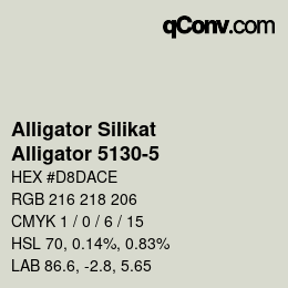 Farbcode: Alligator Silikat - Alligator 5130-5 | qconv.com