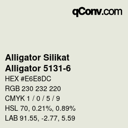 Farbcode: Alligator Silikat - Alligator 5131-6 | qconv.com