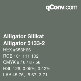カラーコード: Alligator Silikat - Alligator 5133-2 | qconv.com