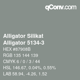 Farbcode: Alligator Silikat - Alligator 5134-3 | qconv.com