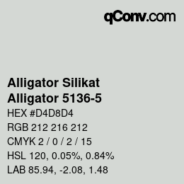 Color code: Alligator Silikat - Alligator 5136-5 | qconv.com