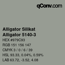 カラーコード: Alligator Silikat - Alligator 5140-3 | qconv.com