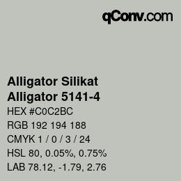 Code couleur: Alligator Silikat - Alligator 5141-4 | qconv.com