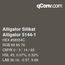 Color code: Alligator Silikat - Alligator 5144-1 | qconv.com