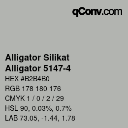 Código de color: Alligator Silikat - Alligator 5147-4 | qconv.com