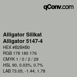 カラーコード: Alligator Silikat - Alligator 5147-4 | qconv.com