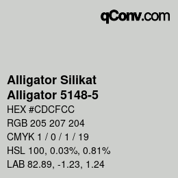 颜色代码: Alligator Silikat - Alligator 5148-5 | qconv.com