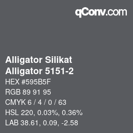 Farbcode: Alligator Silikat - Alligator 5151-2 | qconv.com