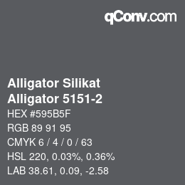 カラーコード: Alligator Silikat - Alligator 5151-2 | qconv.com