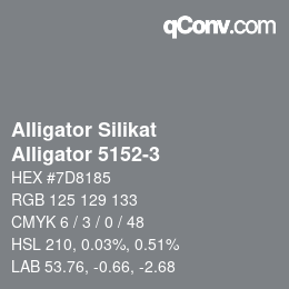 Farbcode: Alligator Silikat - Alligator 5152-3 | qconv.com