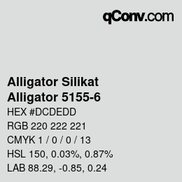 Código de color: Alligator Silikat - Alligator 5155-6 | qconv.com