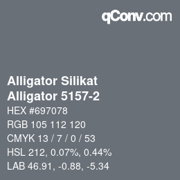 Código de color: Alligator Silikat - Alligator 5157-2 | qconv.com