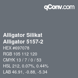 Code couleur: Alligator Silikat - Alligator 5157-2 | qconv.com