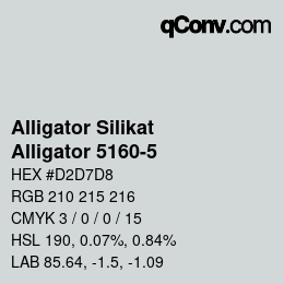 Farbcode: Alligator Silikat - Alligator 5160-5 | qconv.com