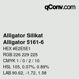 Código de color: Alligator Silikat - Alligator 5161-6 | qconv.com