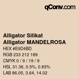 颜色代码: Alligator Silikat - Alligator MANDELROSA | qconv.com