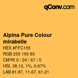 カラーコード: Alpina Pure Colour - mirabelle | qconv.com