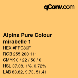 カラーコード: Alpina Pure Colour - mirabelle 1 | qconv.com