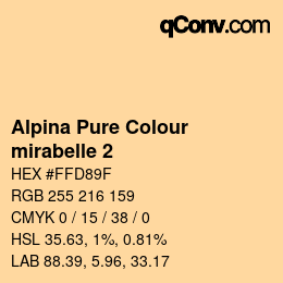 カラーコード: Alpina Pure Colour - mirabelle 2 | qconv.com