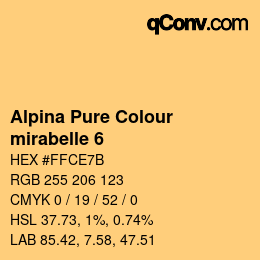 カラーコード: Alpina Pure Colour - mirabelle 6 | qconv.com