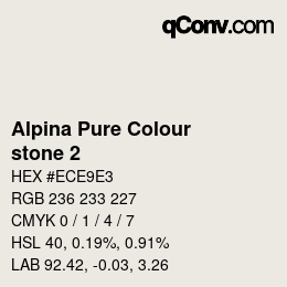 カラーコード: Alpina Pure Colour - stone 2 | qconv.com