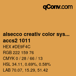 カラーコード: alsecco creativ color system 2.0 (accs 2.0) - accs2 1011 | qconv.com