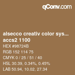 カラーコード: alsecco creativ color system 2.0 (accs 2.0) - accs2 1100 | qconv.com