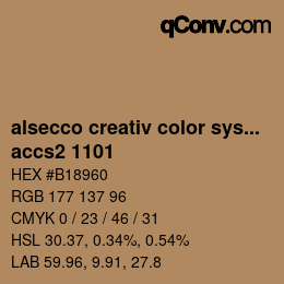 カラーコード: alsecco creativ color system 2.0 (accs 2.0) - accs2 1101 | qconv.com