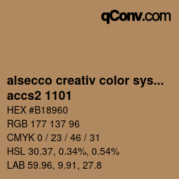 Código de color: alsecco creativ color system 2.0 (accs 2.0) - accs2 1101 | qconv.com