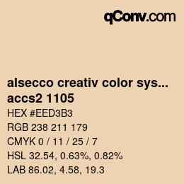 Farbcode: alsecco creativ color system 2.0 (accs 2.0) - accs2 1105 | qconv.com