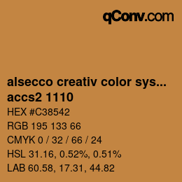 Código de color: alsecco creativ color system 2.0 (accs 2.0) - accs2 1110 | qconv.com