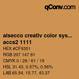 Código de color: alsecco creativ color system 2.0 (accs 2.0) - accs2 1111 | qconv.com