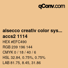 カラーコード: alsecco creativ color system 2.0 (accs 2.0) - accs2 1114 | qconv.com