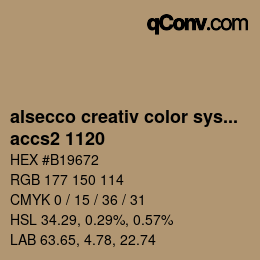 Código de color: alsecco creativ color system 2.0 (accs 2.0) - accs2 1120 | qconv.com