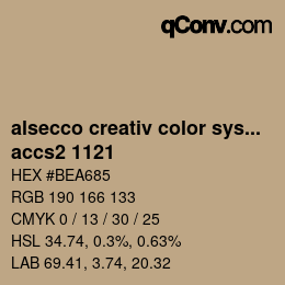 カラーコード: alsecco creativ color system 2.0 (accs 2.0) - accs2 1121 | qconv.com