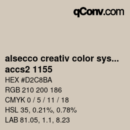 カラーコード: alsecco creativ color system 2.0 (accs 2.0) - accs2 1155 | qconv.com